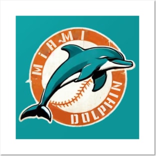 Miami dolphin Posters and Art
